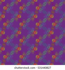Abstract geometric colorful seamless pattern for background. Decorative backdrop can be used for wallpaper, pattern fills, web page background, surface textures.