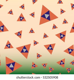 Abstract geometric colorful seamless pattern for background. Decorative backdrop can be used for wallpaper, pattern fills, web page background, surface textures. Old vintage retro energy pattern.