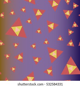 Abstract geometric colorful seamless pattern for background. Decorative backdrop can be used for wallpaper, pattern fills, web page background, surface textures. Old vintage retro energy pattern.