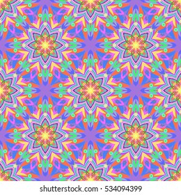 Abstract geometric colorful seamless pattern for background. Decorative backdrop can be used for wallpaper, pattern fills, web page background, surface textures.