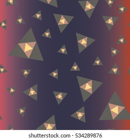 Abstract geometric colorful seamless pattern for background. Decorative backdrop can be used for wallpaper, pattern fills, web page background, surface textures. Old vintage retro energy pattern.