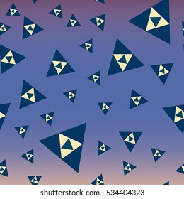 Abstract geometric colorful seamless pattern for background. Decorative backdrop can be used for wallpaper, pattern fills, web page background, surface textures. Old vintage retro energy pattern.