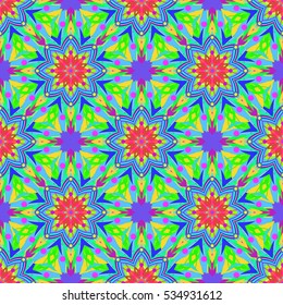 Abstract geometric colorful seamless pattern for background. Decorative backdrop can be used for wallpaper, pattern fills, web page background, surface textures.