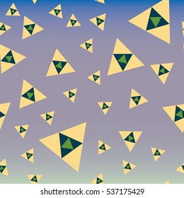Abstract geometric colorful seamless pattern for background. Decorative backdrop can be used for wallpaper, pattern fills, web page background, surface textures. Old vintage retro energy pattern.