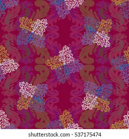 Abstract geometric colorful seamless pattern for background. Decorative backdrop can be used for wallpaper, pattern fills, web page background, surface textures. Old vintage retro energy pattern.