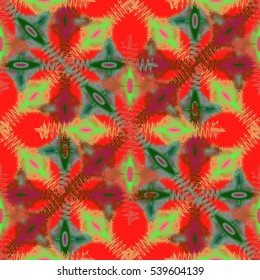 Abstract geometric colorful seamless pattern for background. Decorative backdrop can be used for wallpaper, pattern fills, web page background, surface textures. Old vintage retro energy pattern.
