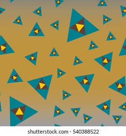 Abstract geometric colorful seamless pattern for background. Decorative backdrop can be used for wallpaper, pattern fills, web page background, surface textures. Old vintage retro energy pattern.