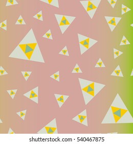 Abstract geometric colorful seamless pattern for background. Decorative backdrop can be used for wallpaper, pattern fills, web page background, surface textures. Old vintage retro energy pattern.