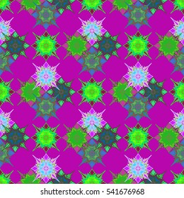 Abstract geometric colorful seamless pattern for background. Decorative backdrop can be used for wallpaper, pattern fills, web page background, surface textures. Old vintage retro energy pattern.
