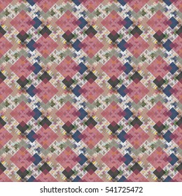 Abstract geometric colorful seamless pattern for background. Decorative backdrop can be used for wallpaper, pattern fills, web page background, surface textures. Old vintage retro energy pattern.