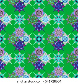 Abstract geometric colorful seamless pattern for background. Decorative backdrop can be used for wallpaper, pattern fills, web page background, surface textures. Old vintage retro energy pattern.