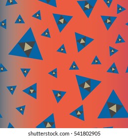 Abstract geometric colorful seamless pattern for background. Decorative backdrop can be used for wallpaper, pattern fills, web page background, surface textures. Old vintage retro energy pattern.