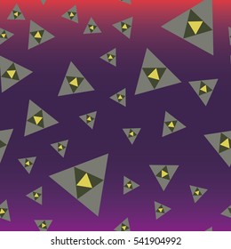 Abstract geometric colorful seamless pattern for background. Decorative backdrop can be used for wallpaper, pattern fills, web page background, surface textures. Old vintage retro energy pattern.