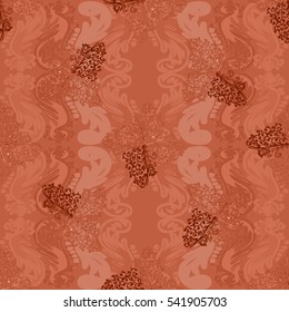 Abstract geometric colorful seamless pattern for background. Decorative backdrop can be used for wallpaper, pattern fills, web page background, surface textures. Old vintage retro energy pattern.