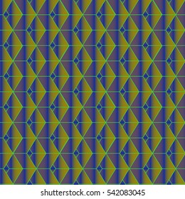 Abstract geometric colorful seamless pattern for background. Decorative backdrop can be used for wallpaper, pattern fills, web page background, surface textures. Old vintage retro energy pattern.