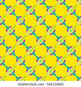 Abstract geometric colorful seamless pattern for background. Decorative backdrop can be used for wallpaper, pattern fills, web page background, surface textures. Old vintage retro energy pattern.