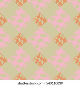 Abstract geometric colorful seamless pattern for background. Decorative backdrop can be used for wallpaper, pattern fills, web page background, surface textures. Old vintage retro energy pattern.