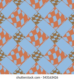 Abstract geometric colorful seamless pattern for background. Decorative backdrop can be used for wallpaper, pattern fills, web page background, surface textures. Old vintage retro energy pattern.