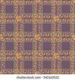 Abstract geometric colorful seamless pattern for background. Decorative backdrop can be used for wallpaper, pattern fills, web page background, surface textures. Old vintage retro energy pattern.