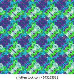 Abstract geometric colorful seamless pattern for background. Decorative backdrop can be used for wallpaper, pattern fills, web page background, surface textures. Old vintage retro energy pattern.
