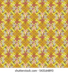 Abstract geometric colorful seamless pattern for background. Decorative backdrop can be used for wallpaper, pattern fills, web page background, surface textures. Old vintage retro energy pattern.