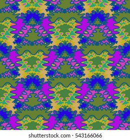 Abstract geometric colorful seamless pattern for background. Decorative backdrop can be used for wallpaper, pattern fills, web page background, surface textures. Old vintage retro energy pattern.