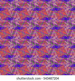 Abstract geometric colorful seamless pattern for background. Decorative backdrop can be used for wallpaper, pattern fills, web page background, surface textures. Old vintage retro energy pattern.