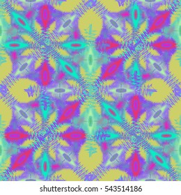 Abstract geometric colorful seamless pattern for background. Decorative backdrop can be used for wallpaper, pattern fills, web page background, surface textures. Old vintage retro energy pattern.