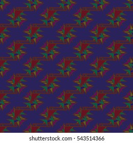 Abstract geometric colorful seamless pattern for background. Decorative backdrop can be used for wallpaper, pattern fills, web page background, surface textures. Old vintage retro energy pattern.
