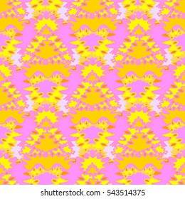 Abstract geometric colorful seamless pattern for background. Decorative backdrop can be used for wallpaper, pattern fills, web page background, surface textures. Old vintage retro energy pattern.