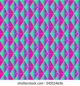 Abstract geometric colorful seamless pattern for background. Decorative backdrop can be used for wallpaper, pattern fills, web page background, surface textures. Old vintage retro energy pattern.