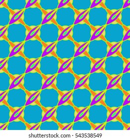 Abstract geometric colorful seamless pattern for background. Decorative backdrop can be used for wallpaper, pattern fills, web page background, surface textures. Old vintage retro energy pattern.