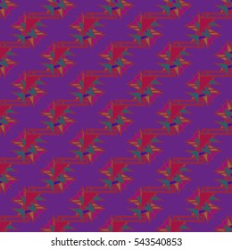 Abstract geometric colorful seamless pattern for background. Decorative backdrop can be used for wallpaper, pattern fills, web page background, surface textures. Old vintage retro energy pattern.