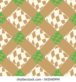 Abstract geometric colorful seamless pattern for background. Decorative backdrop can be used for wallpaper, pattern fills, web page background, surface textures. Old vintage retro energy pattern.