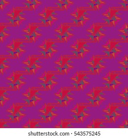 Abstract geometric colorful seamless pattern for background. Decorative backdrop can be used for wallpaper, pattern fills, web page background, surface textures. Old vintage retro energy pattern.