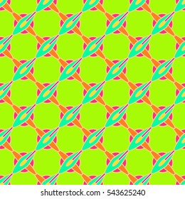 Abstract geometric colorful seamless pattern for background. Decorative backdrop can be used for wallpaper, pattern fills, web page background, surface textures. Old vintage retro energy pattern.