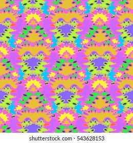 Abstract geometric colorful seamless pattern for background. Decorative backdrop can be used for wallpaper, pattern fills, web page background, surface textures. Old vintage retro energy pattern.