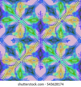 Abstract geometric colorful seamless pattern for background. Decorative backdrop can be used for wallpaper, pattern fills, web page background, surface textures. Old vintage retro energy pattern.