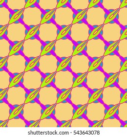 Abstract geometric colorful seamless pattern for background. Decorative backdrop can be used for wallpaper, pattern fills, web page background, surface textures. Old vintage retro energy pattern.