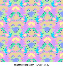 Abstract geometric colorful seamless pattern for background. Decorative backdrop can be used for wallpaper, pattern fills, web page background, surface textures. Old vintage retro energy pattern.