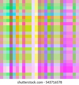 Abstract geometric colorful seamless pattern for background. Decorative backdrop can be used for wallpaper, pattern fills, web page background, surface textures. Old vintage retro energy pattern.