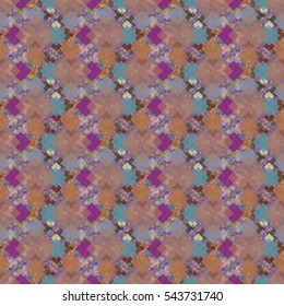 Abstract geometric colorful seamless pattern for background. Decorative backdrop can be used for wallpaper, pattern fills, web page background, surface textures. Old vintage retro energy pattern.