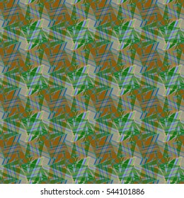 Abstract geometric colorful seamless pattern for background. Decorative backdrop can be used for wallpaper, pattern fills, web page background, surface textures. Old vintage retro energy pattern.
