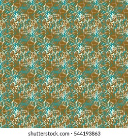 Abstract geometric colorful seamless pattern for background. Decorative backdrop can be used for wallpaper, pattern fills, web page background, surface textures. Old vintage retro energy pattern.
