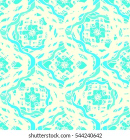 Abstract geometric colorful seamless pattern for background. Decorative backdrop can be used for wallpaper, pattern fills, web page background, surface textures. Old vintage retro energy pattern.