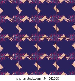 Abstract geometric colorful seamless pattern for background. Decorative backdrop can be used for wallpaper, pattern fills, web page background, surface textures. Old vintage retro energy pattern.