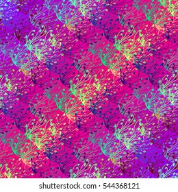 Abstract geometric colorful seamless pattern for background. Decorative backdrop can be used for wallpaper, pattern fills, web page background, surface textures. Old vintage retro energy pattern.