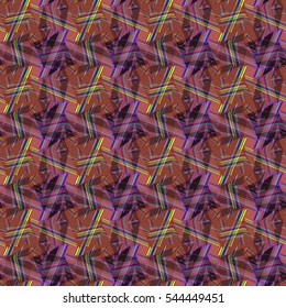 Abstract geometric colorful seamless pattern for background. Decorative backdrop can be used for wallpaper, pattern fills, web page background, surface textures. Old vintage retro energy pattern.