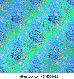 Abstract geometric colorful seamless pattern for background. Decorative backdrop can be used for wallpaper, pattern fills, web page background, surface textures. Old vintage retro energy pattern.