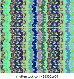 Abstract geometric colorful seamless pattern for background. Decorative backdrop can be used for wallpaper, pattern fills, web page background, surface textures. Old vintage retro energy pattern.